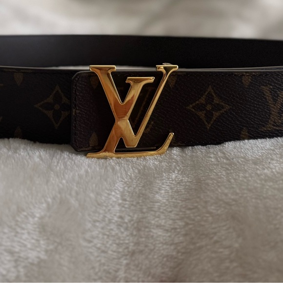 Louis Vuitton Gold Buckle Brown Monogram Belt - Picture 3 of 3